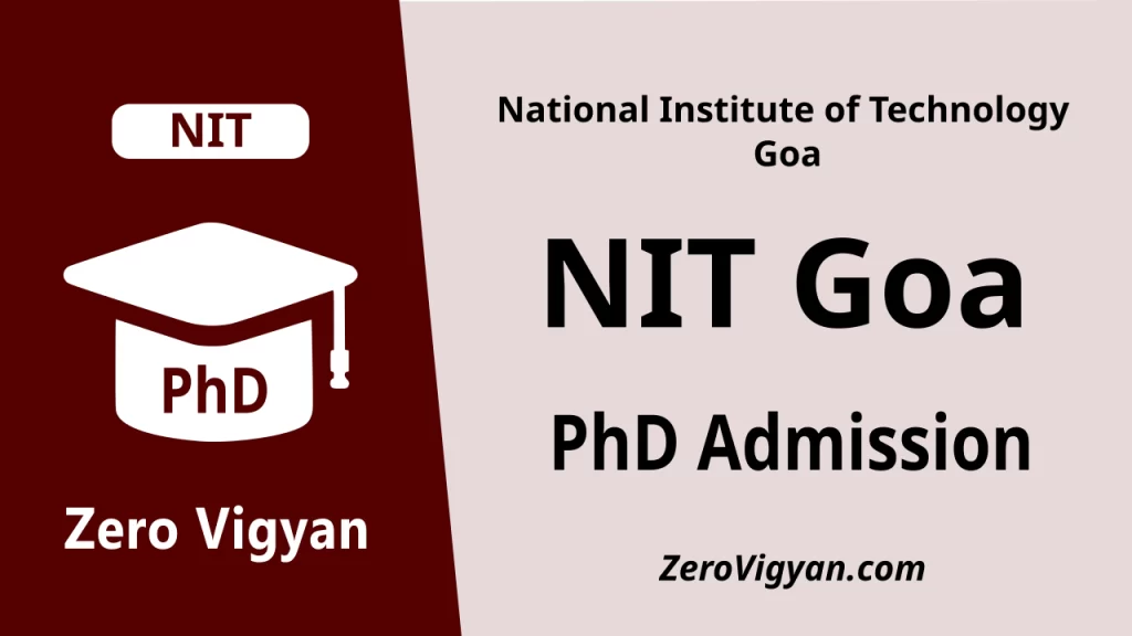 NIT Goa PhD Admission