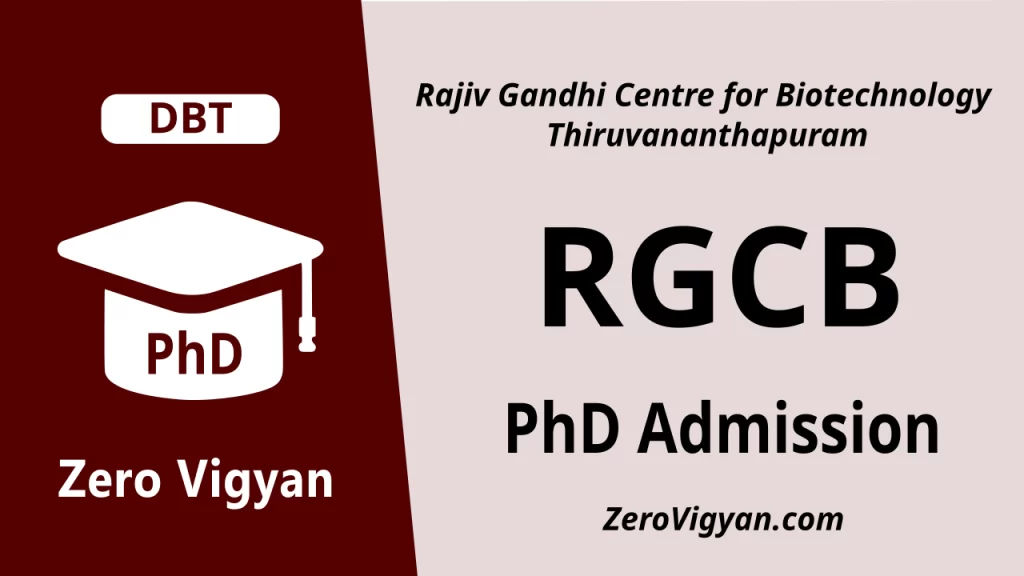 RGCB PhD Admission