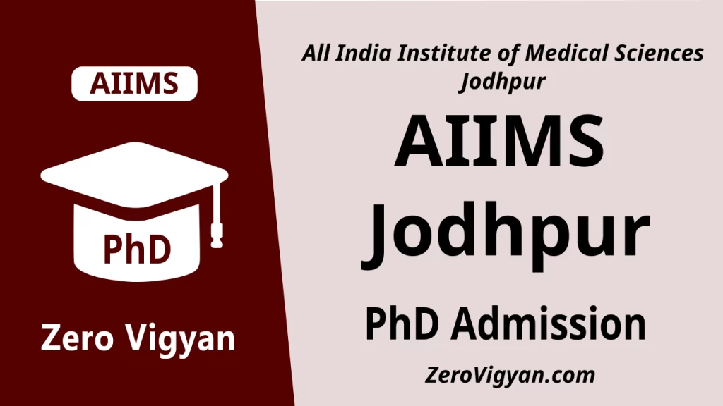 AIIMS Jodhpur PhD Admission