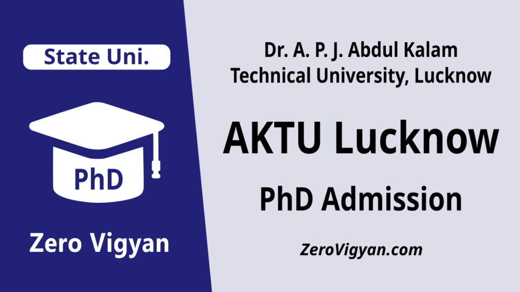 AKTU Lucknow PhD Admission