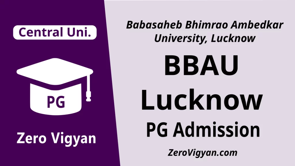 BBAU Lucknow PG Admission