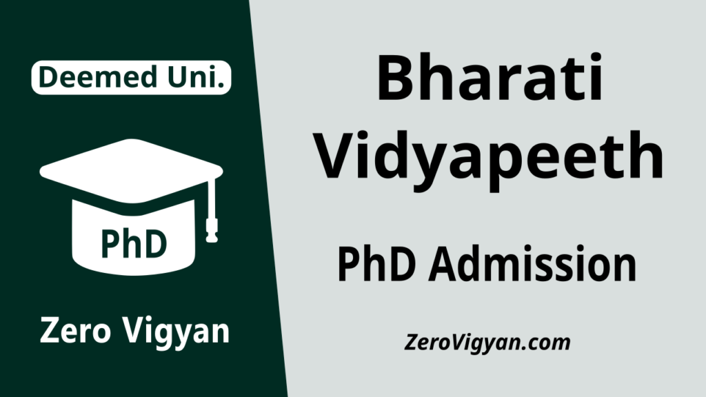 Bharati Vidyapeeth Pune PhD Admission