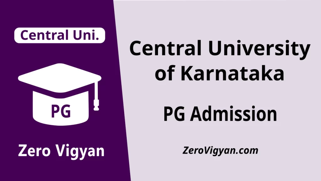 Central University of Karnataka PG Admission
