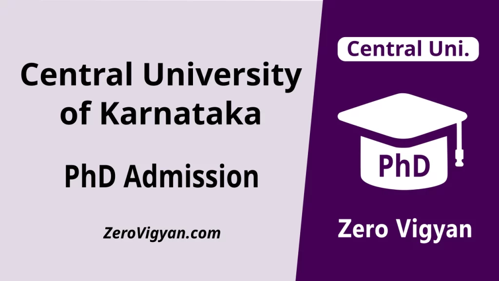 Central University of Karnataka PhD Admission