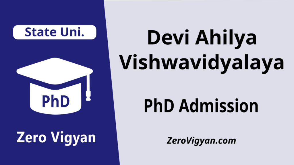 Devi Ahilya Vishwavidyalaya PhD Admission