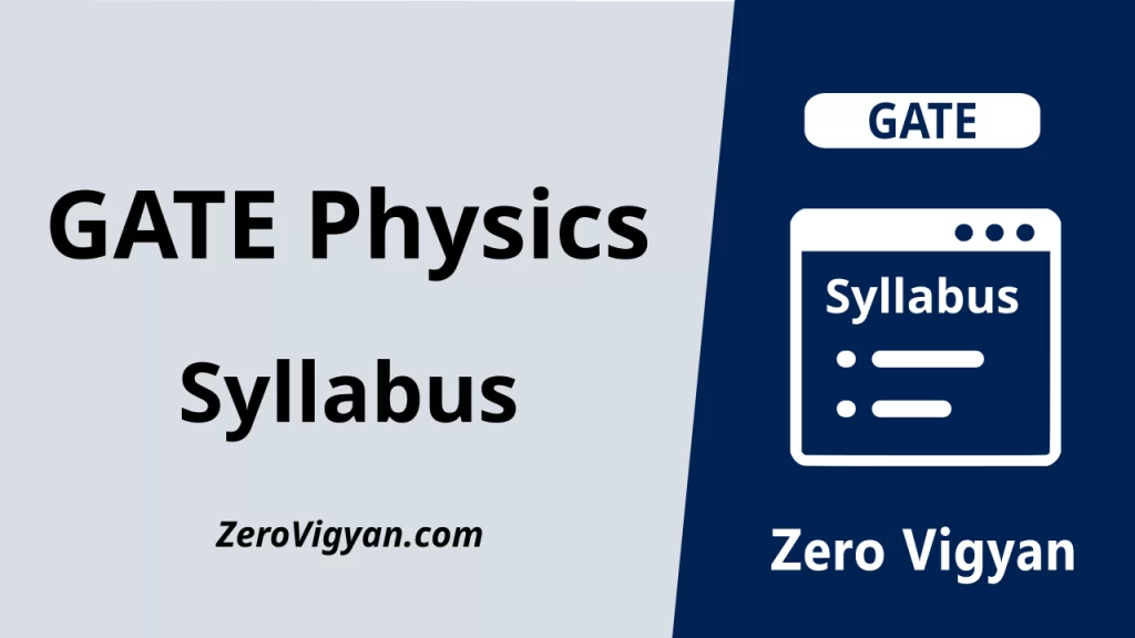 GATE Physics Syllabus