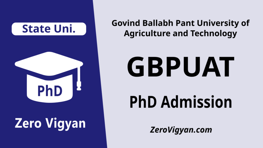 GBPUAT PhD Admission