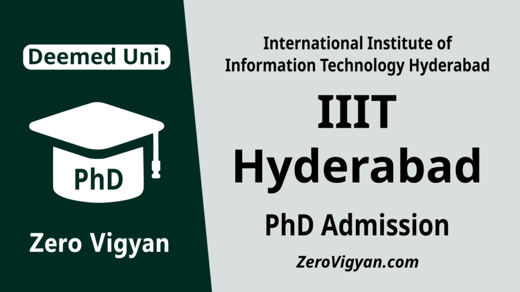 IIIT Hyderabad PhD Admission