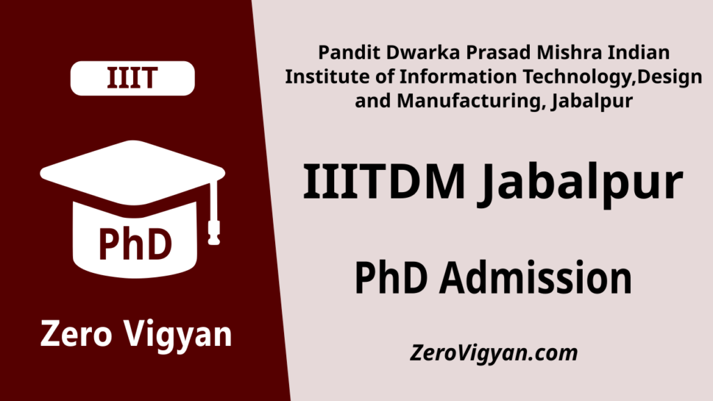 IIITDM Jabalpur PhD Admission