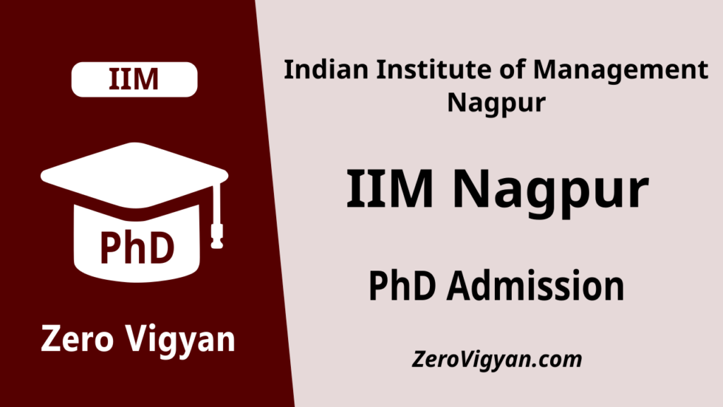 IIM Nagpur PhD Admission