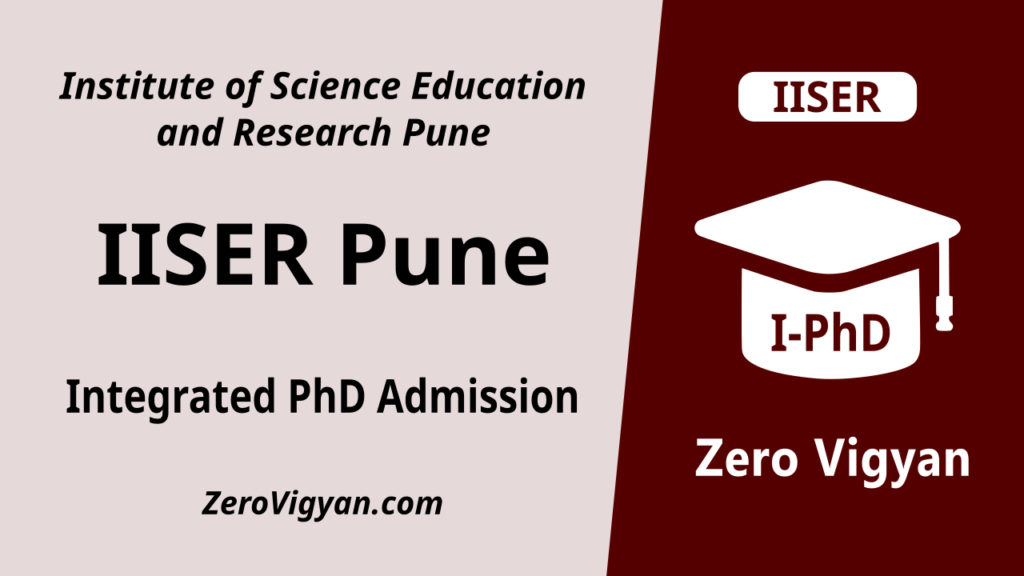 IISER Pune Integrated PhD Admission