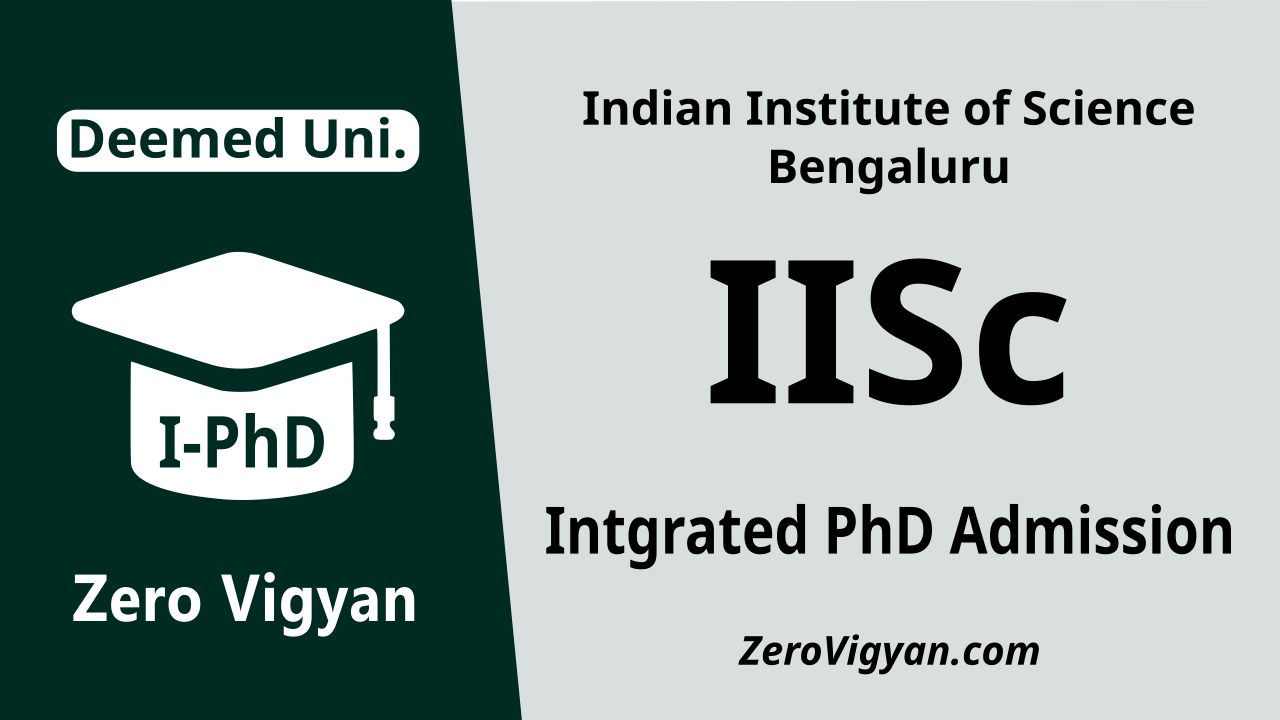 integrated phd admission
