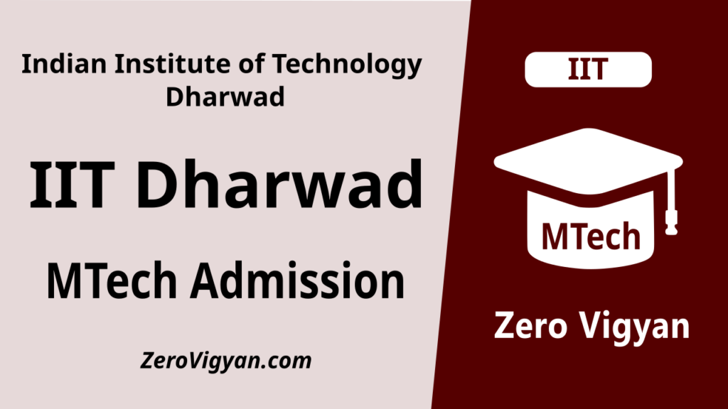 IIT Dharwad MTech Admission