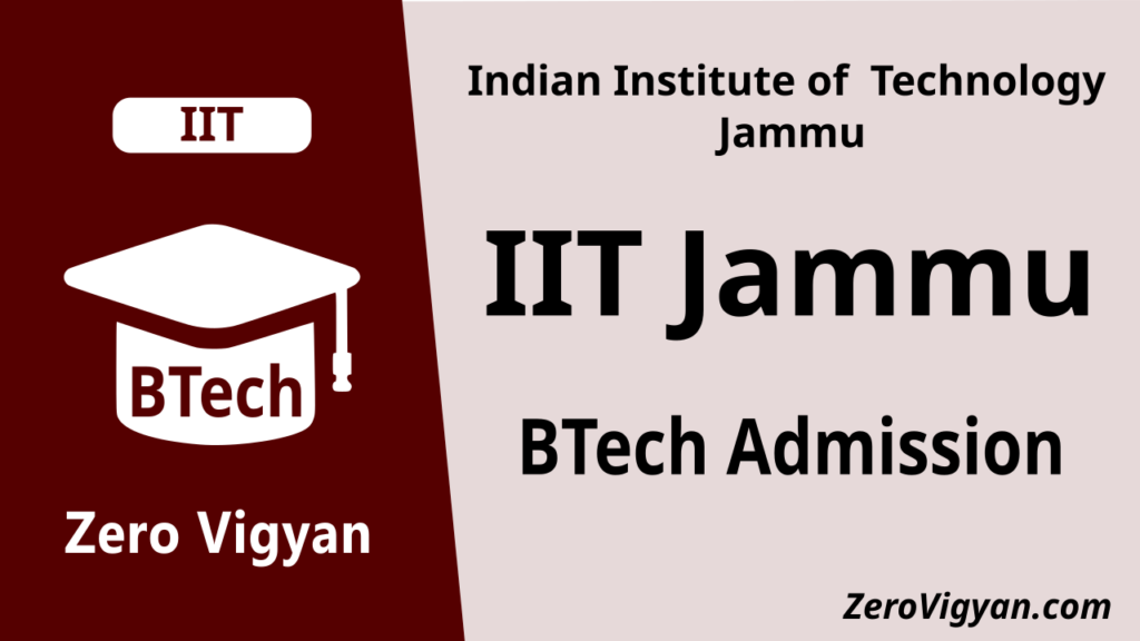 IIT Jammu BTech Admission