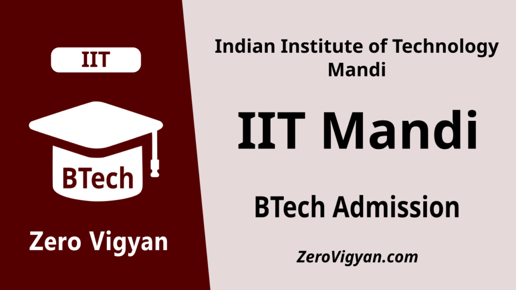 IIT Mandi BTech Admission