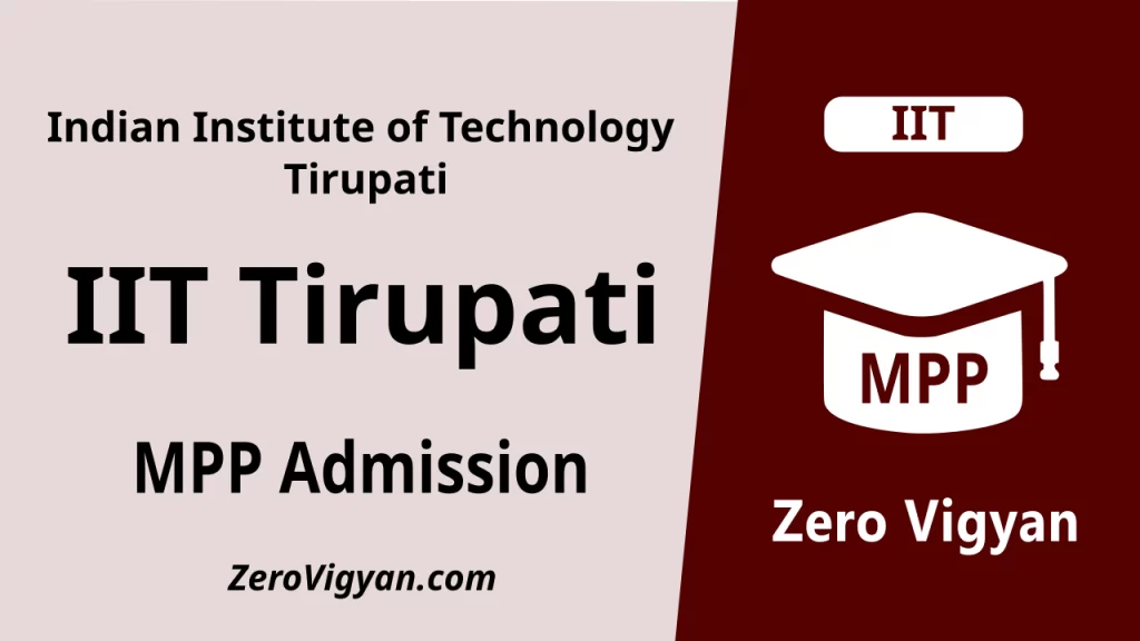 IIT Tirupati MPP Admission