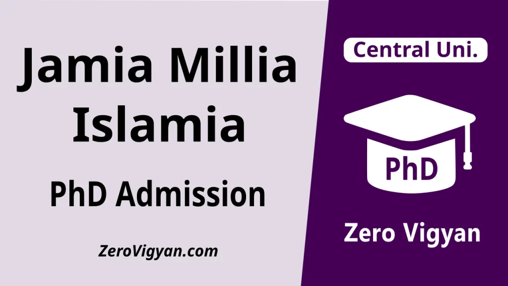 Jamia Millia Islamia PhD Admission