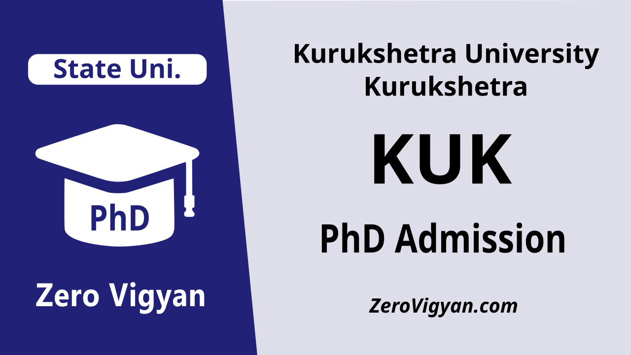 Kurukshetra University KUK PhD Admission 202324 Dates, Application