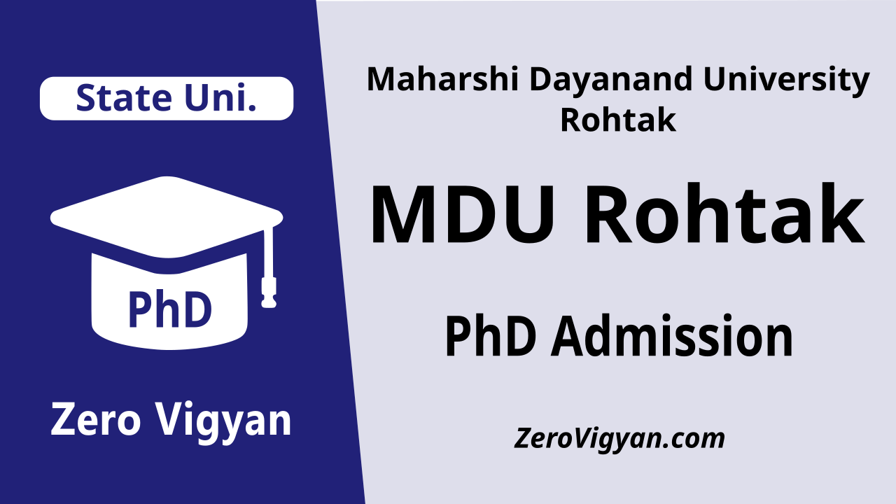 Maharshi Dayanand University - MDU Rohtak PhD Admission 2023-24: Dates ...