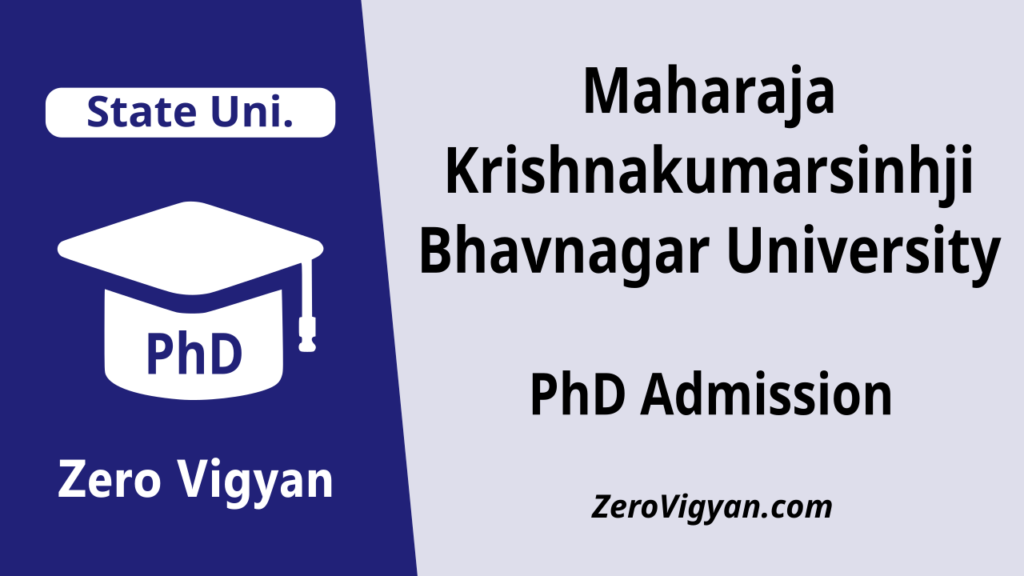 MK Bhavnagar University PhD Admission