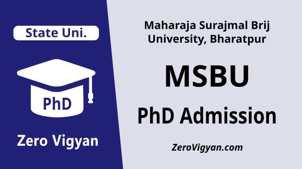 MSBU PhD Admission