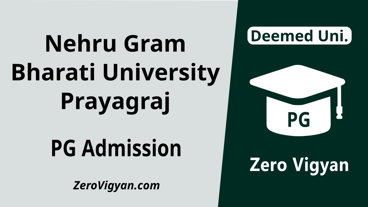 Nehru Gram Bharati University Pg Admission 2023 24 Dates Application Merit Lists Zero Vigyan 