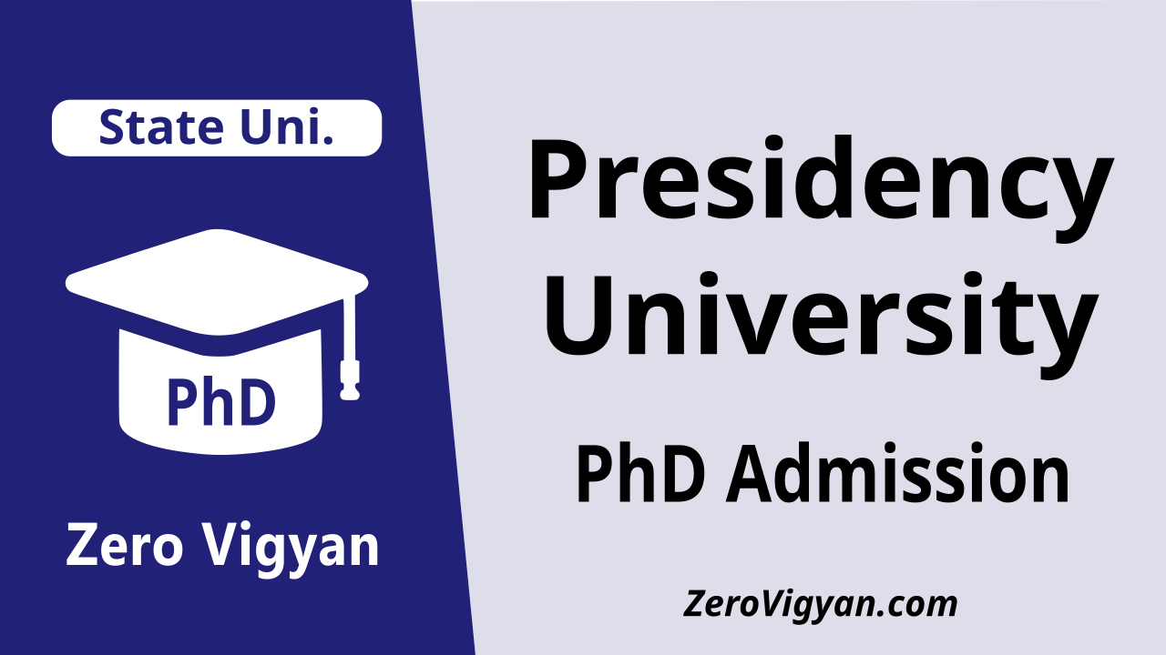 presidency university phd admission