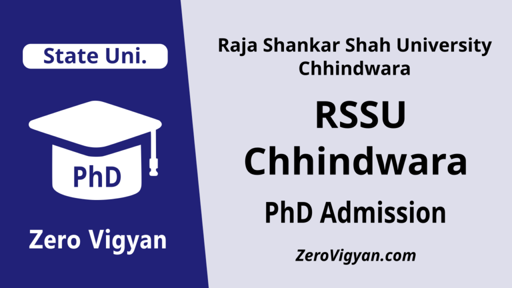 RSSU Chhindwara PhD Admission