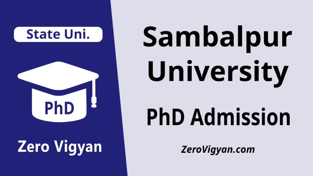 Sambalpur University PhD Admission