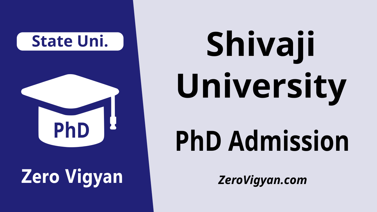 shivaji university phd application form