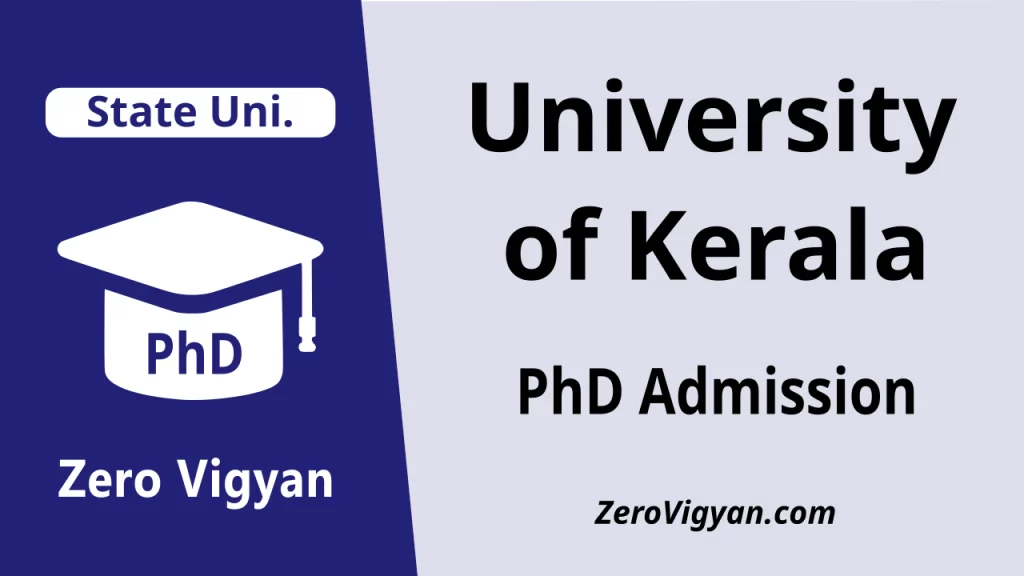 University of Kerala PhD Admission