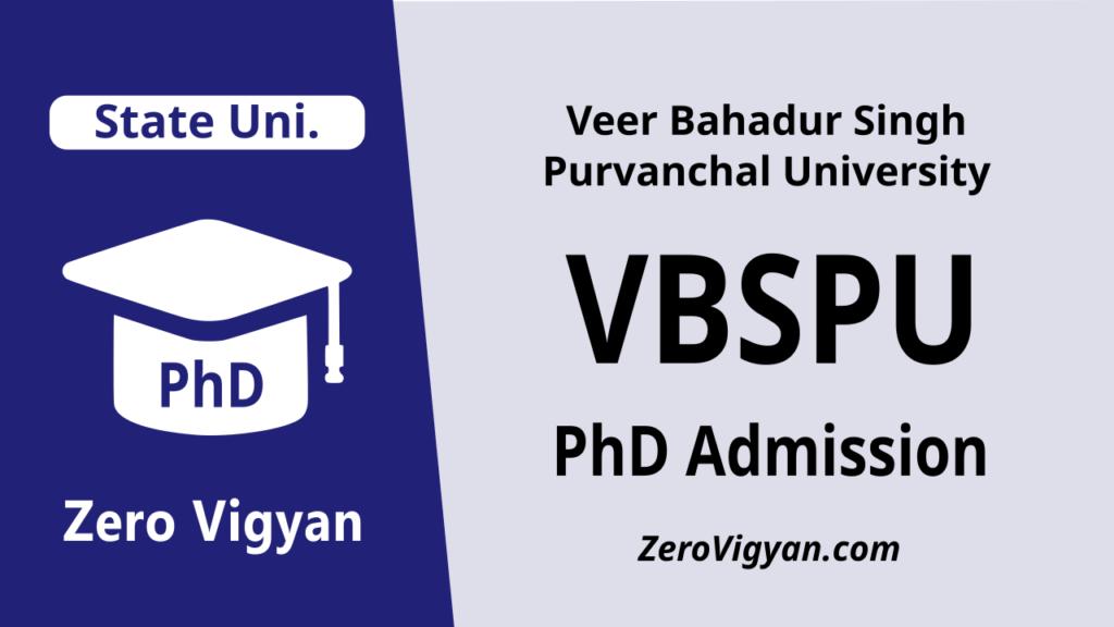 VBSPU PhD Admission