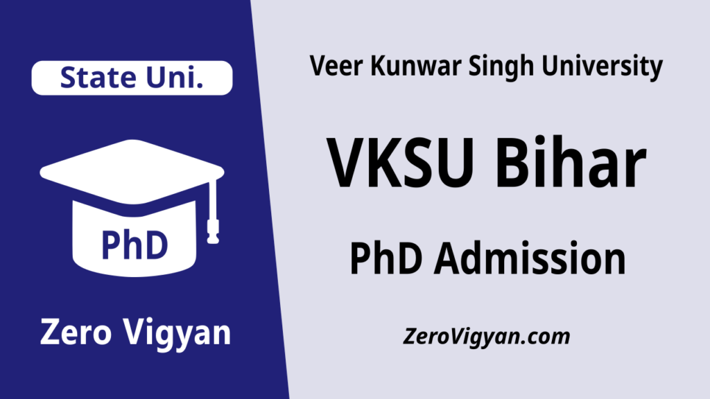Veer Kunwar Singh University PhD Admission